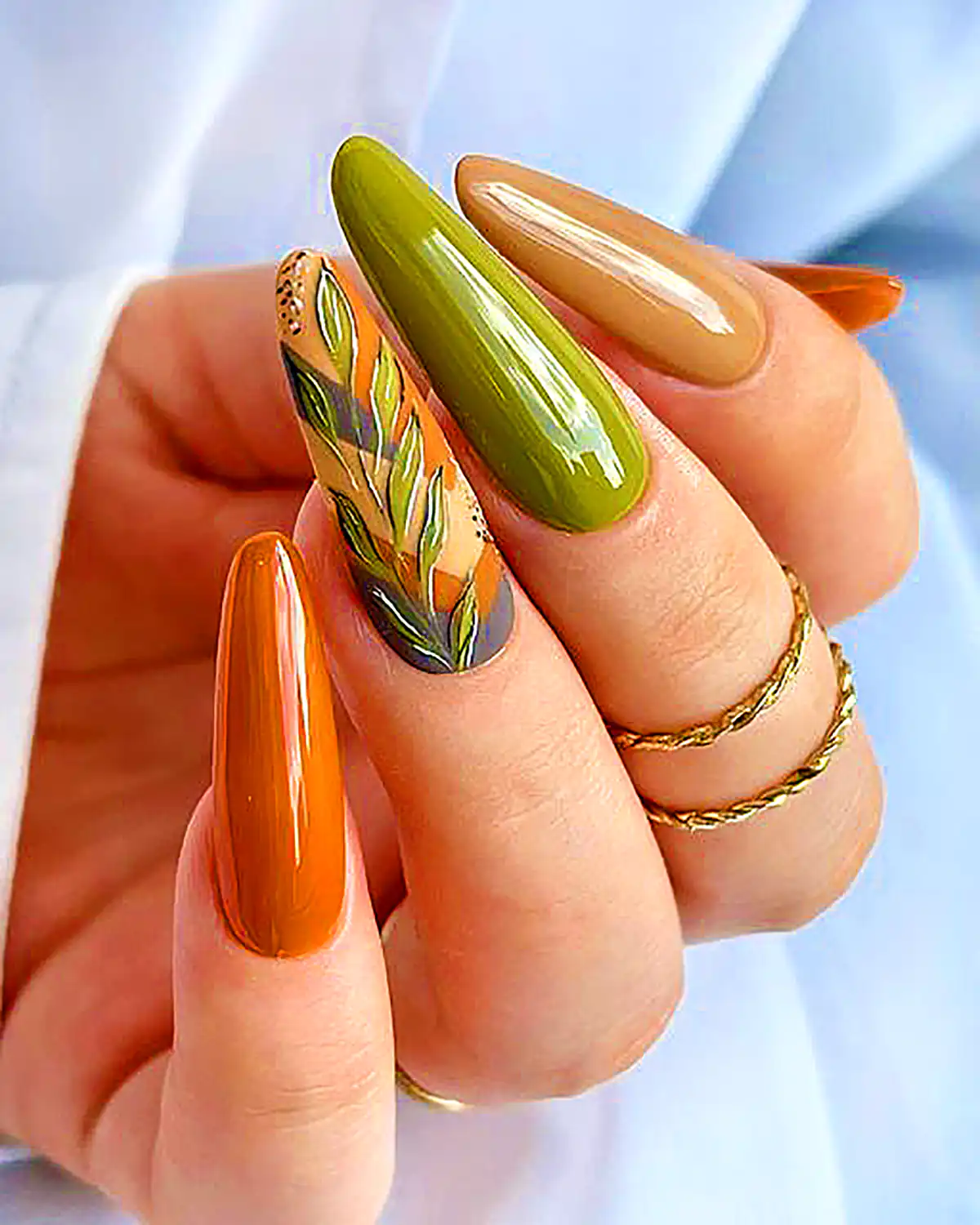 طرح ناخن کلاسیک هاوایی