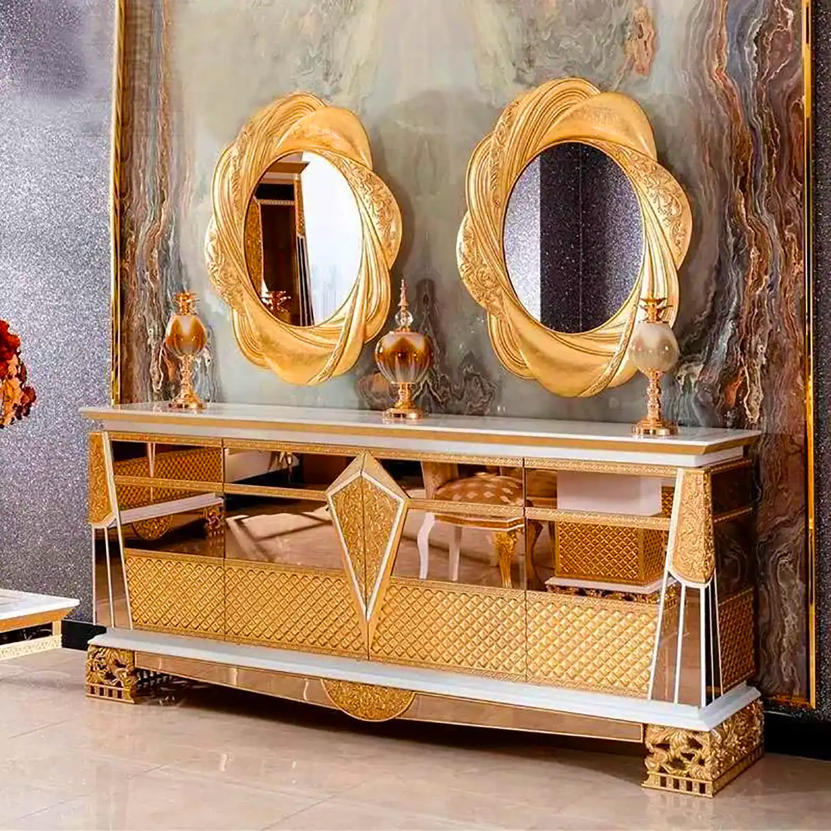 آینه کنسول لاکچری