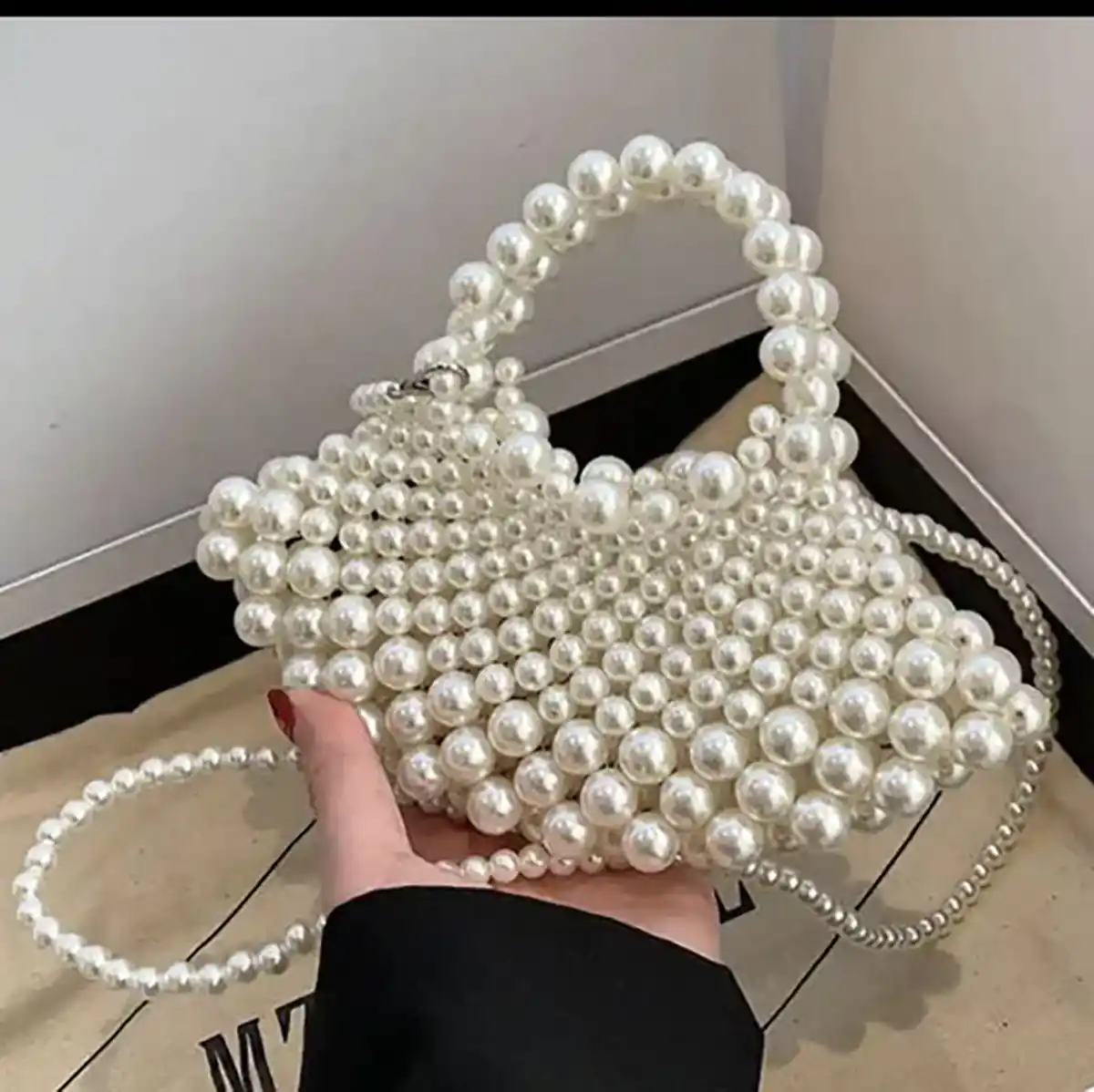 کیف مرواریدی مجلسی