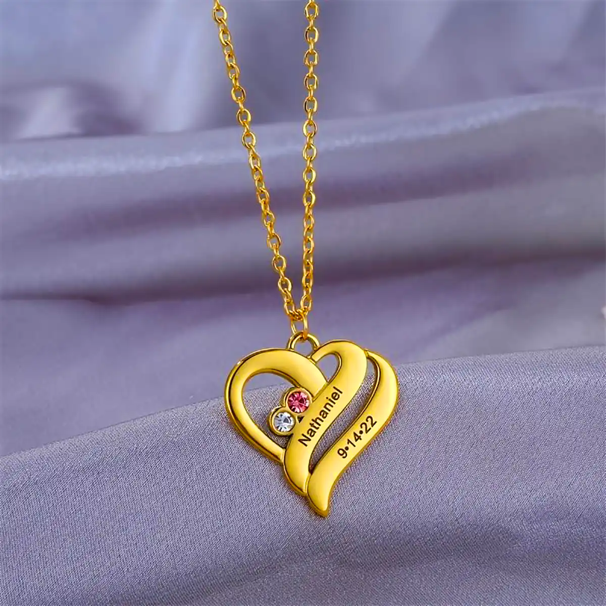 توگردنی قلبی طلا