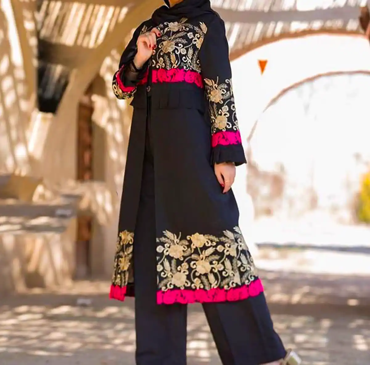 مانتو ژاکارد کلاسیک