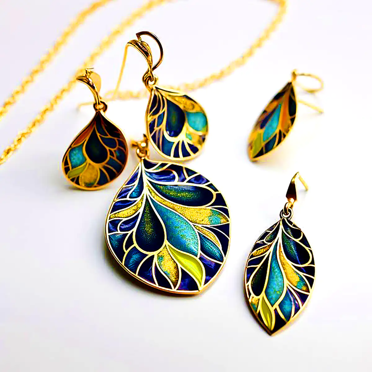 گردنبند میناکاری چینی