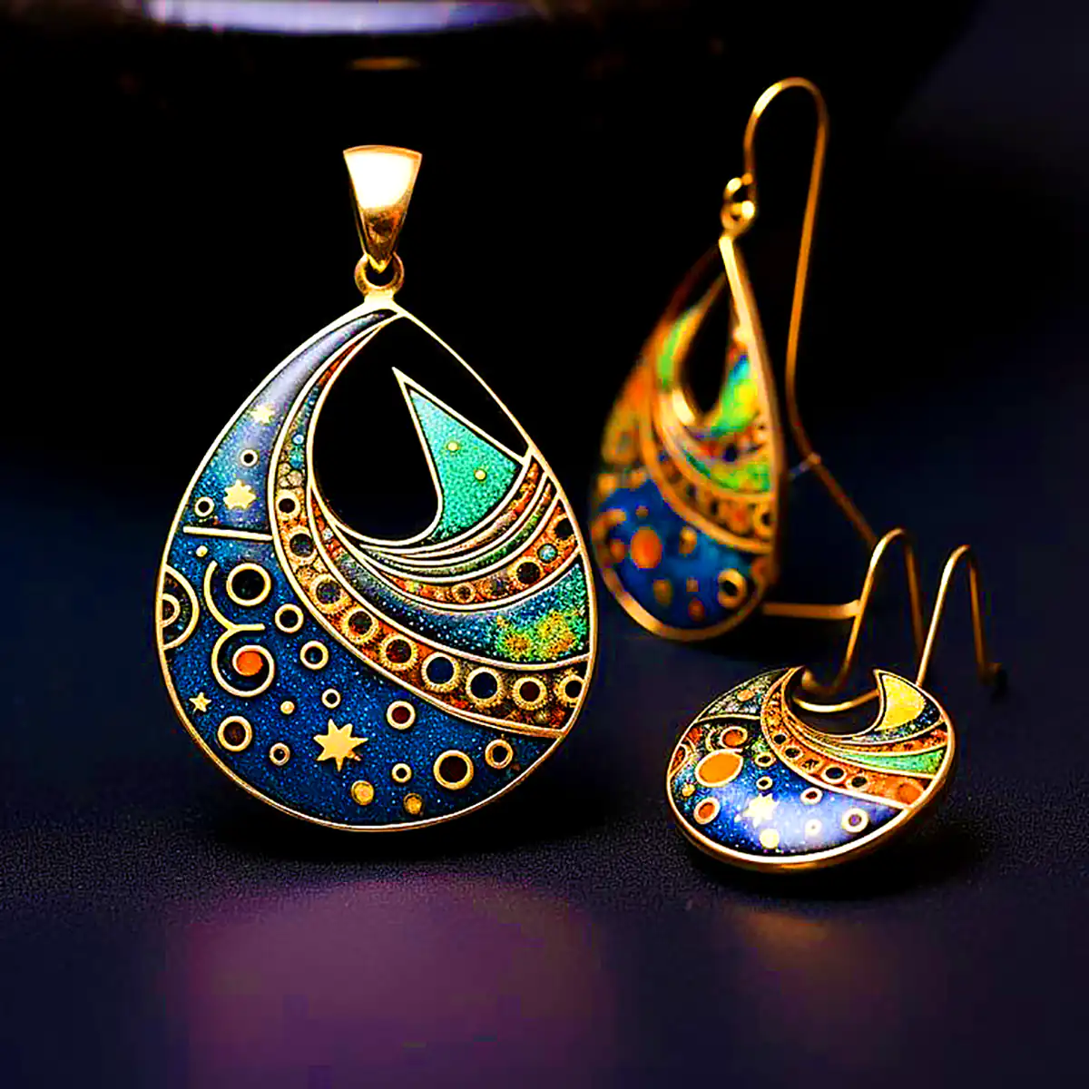 گردنبند میناکاری چینی