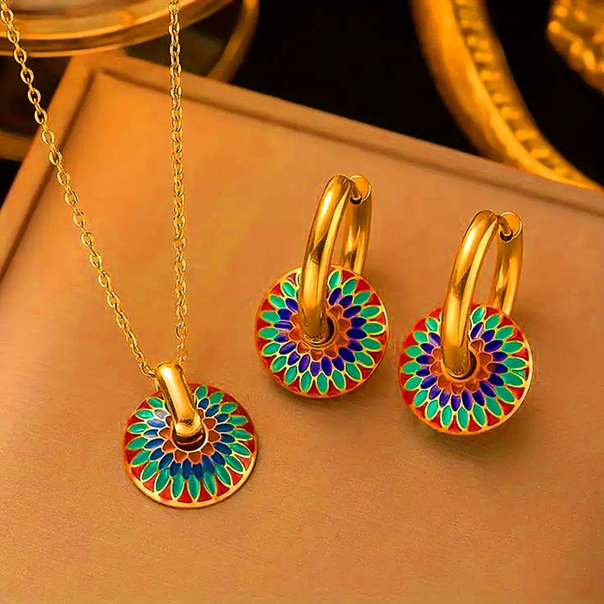 گردنبند میناکاری چینی