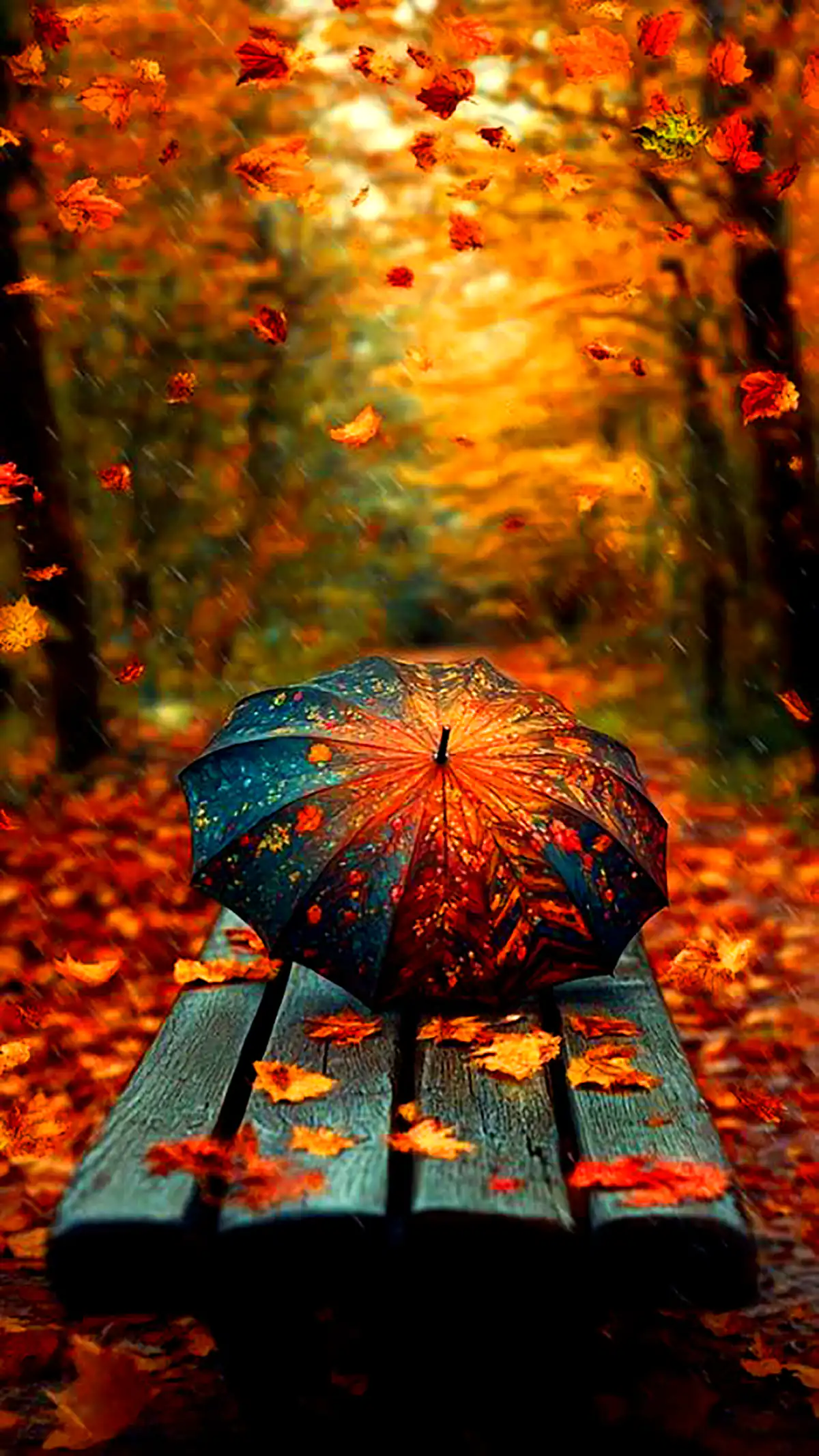 تصویر پائیزی با حس خوب