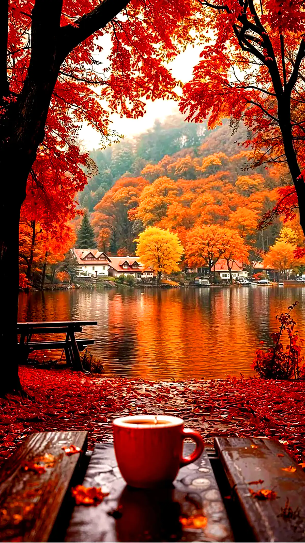 تصویر پائیزی با حس خوب
