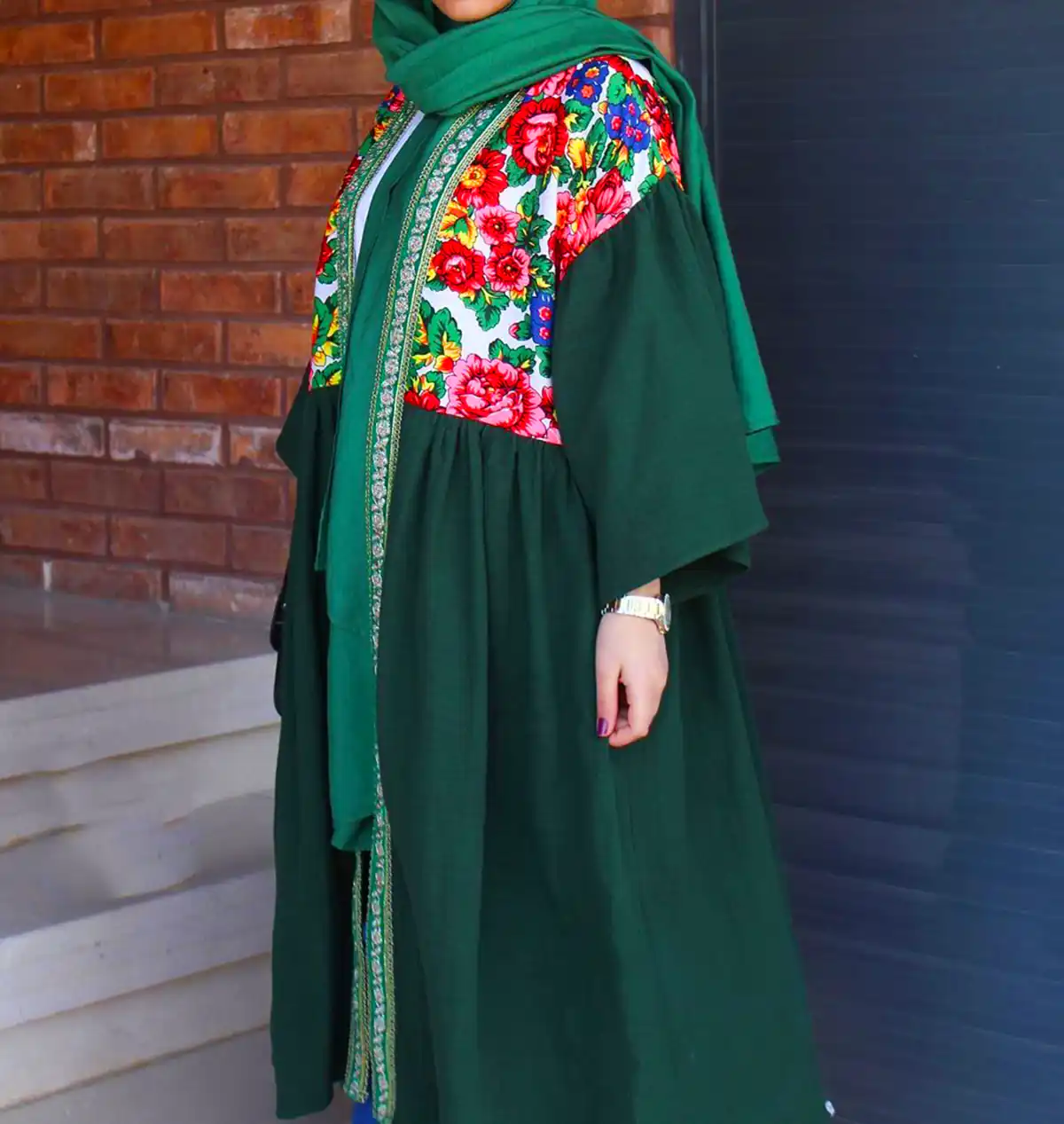 مانتو مجلسی الیاف مصنوعی