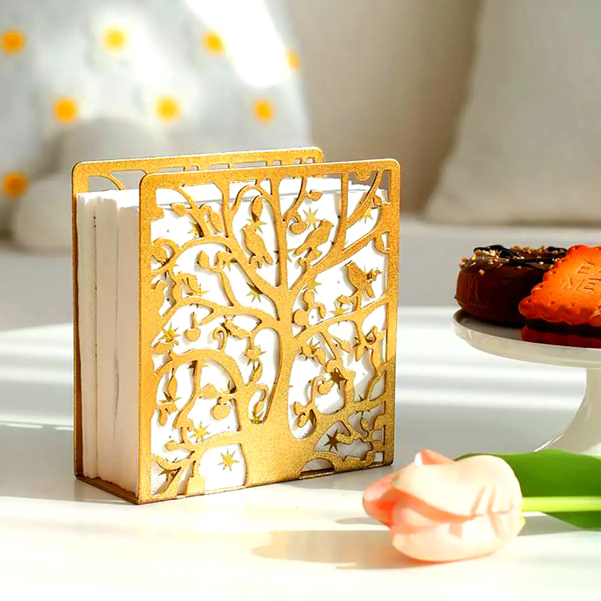 جادستمالی طلایی رومیزی