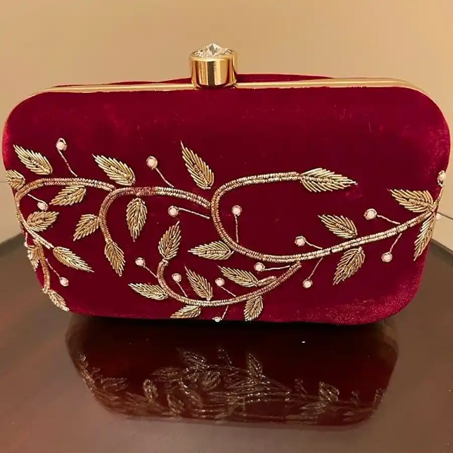 کیف عروس مخملی