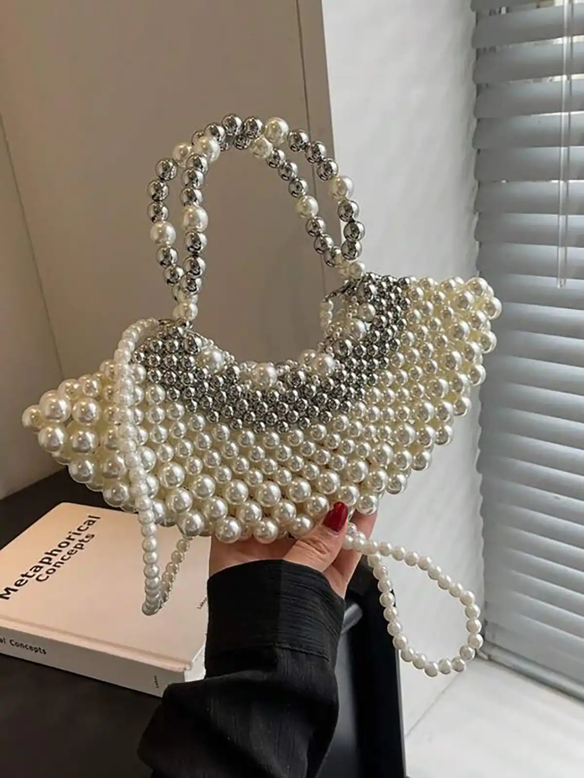 کیف مرواریدی مجلسی