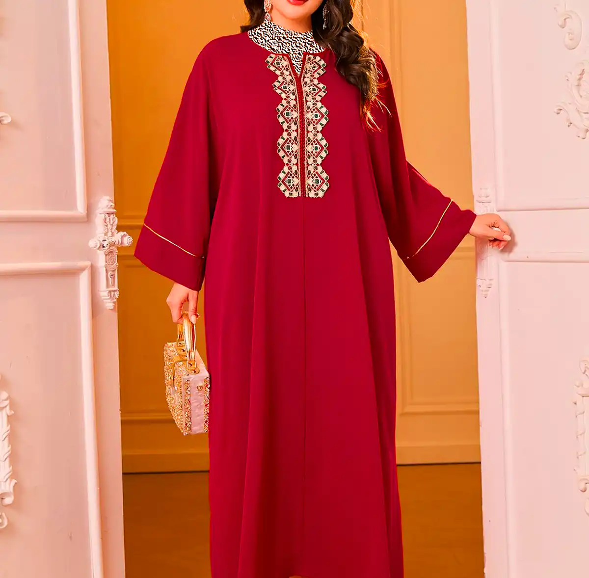 پیراهن اورسایز ریون زنانه