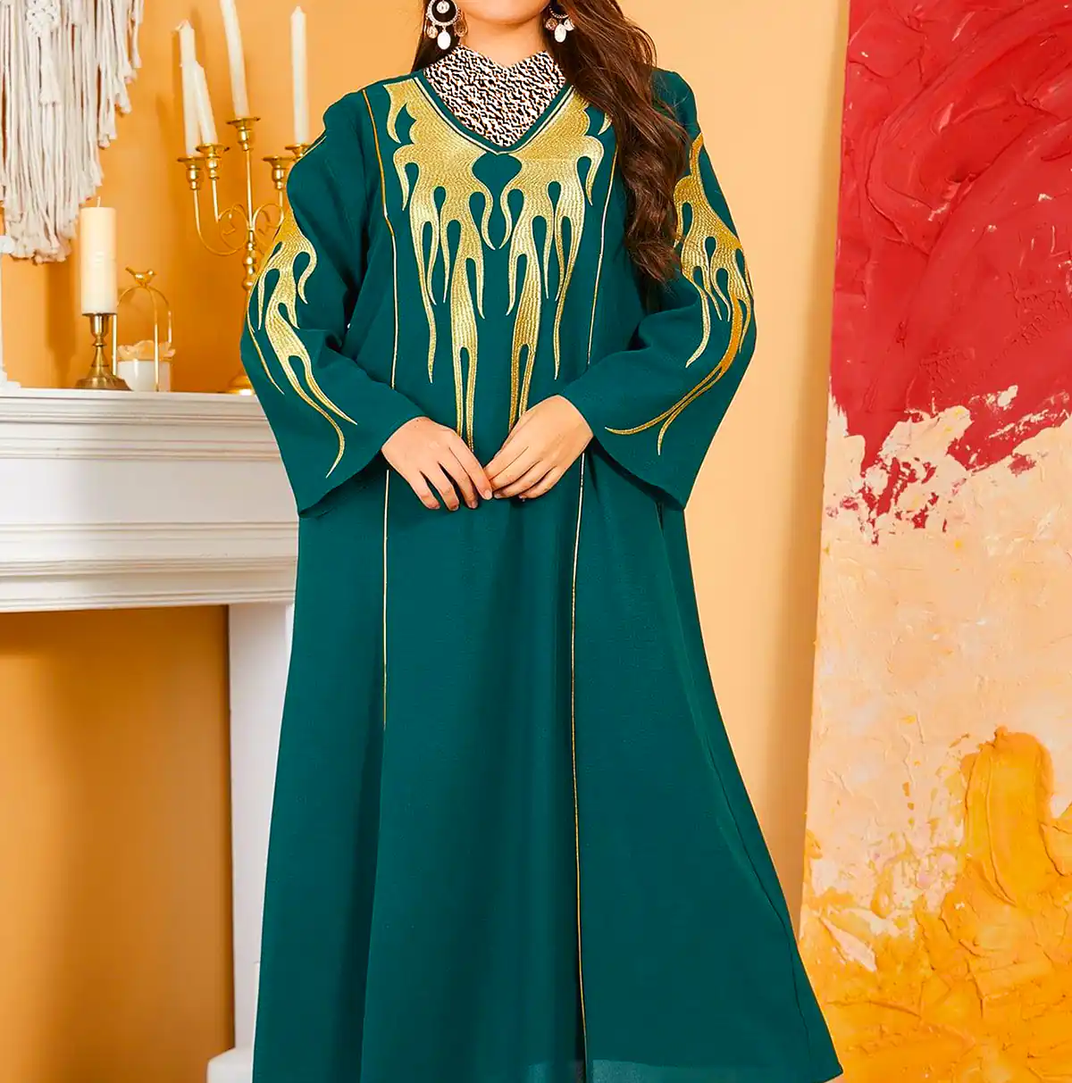 پیراهن اورسایز ریون زنانه