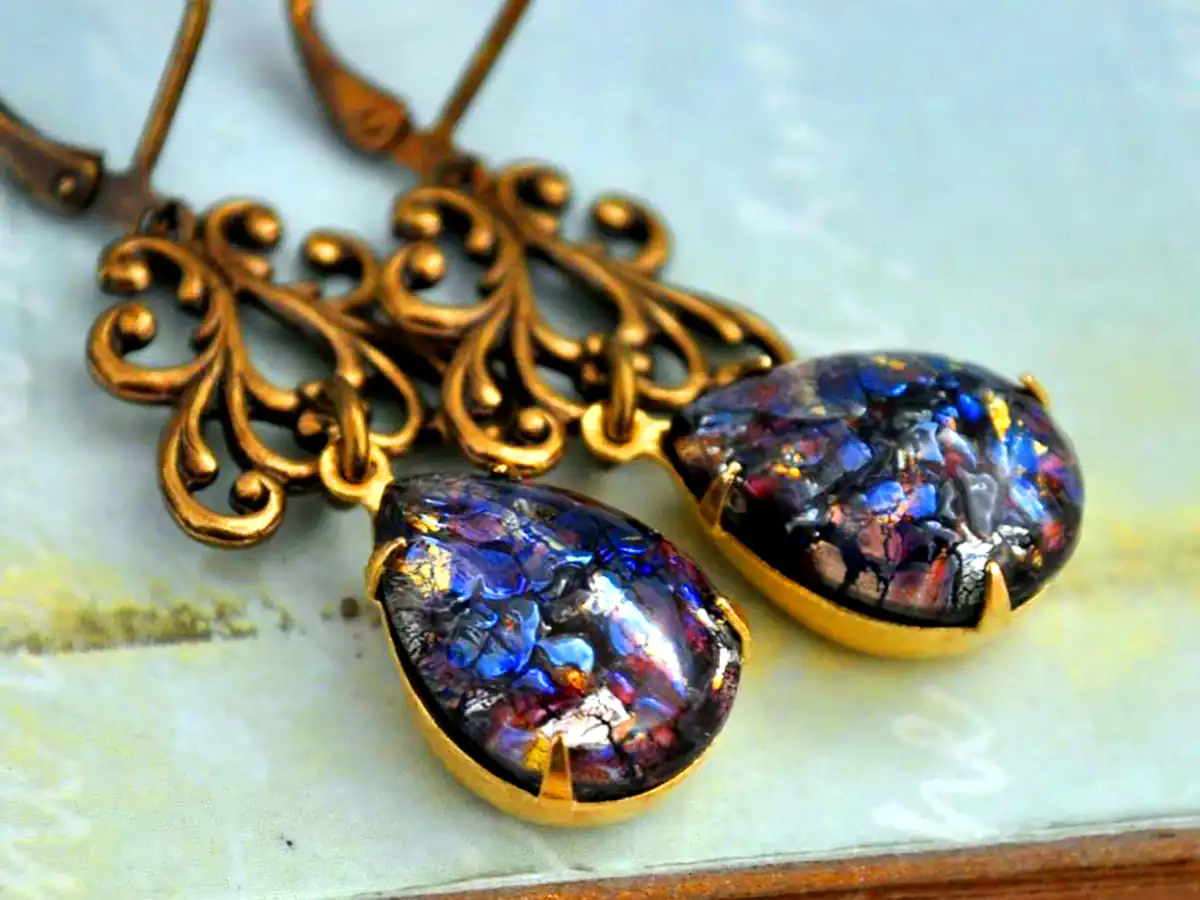 گوشواره سنگی لاکچری