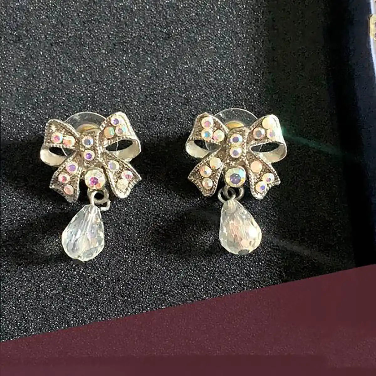 گوشواره رنگی کریستالی