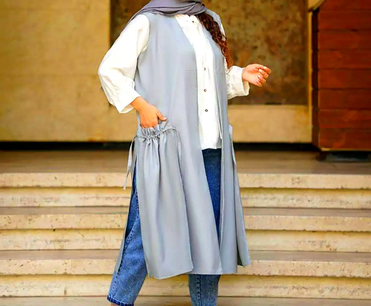 مانتو کار شده زیبا مجلسی
