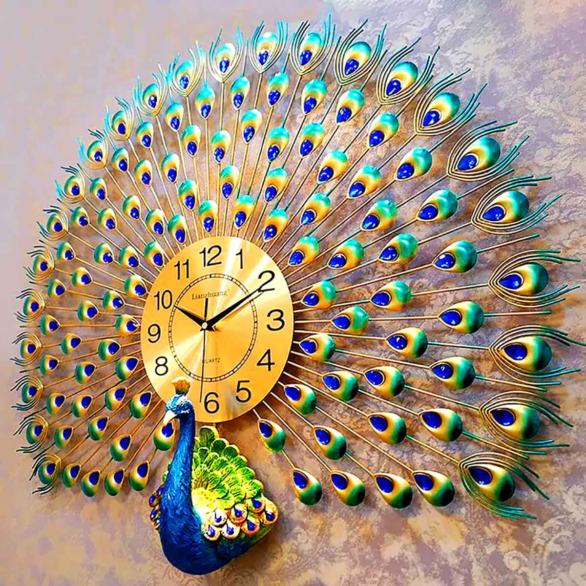 ساعت شیک طرح طاووس