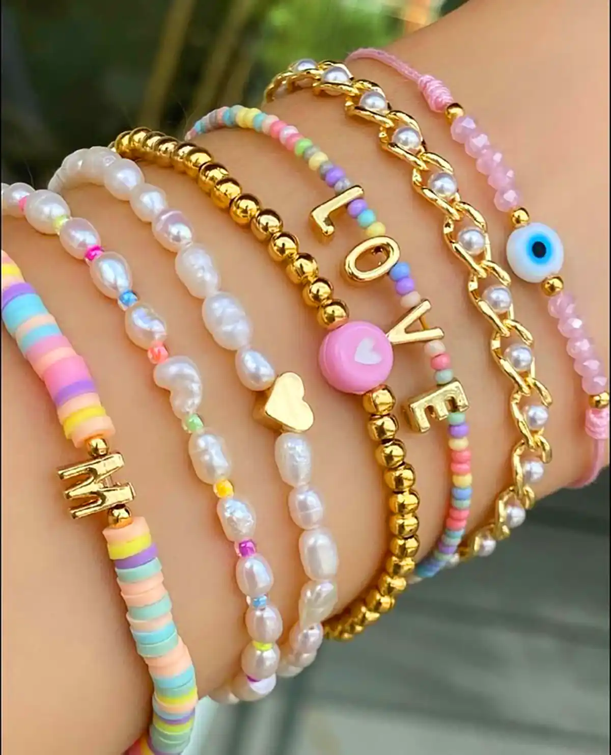 دستبند دخترونه مهره ای