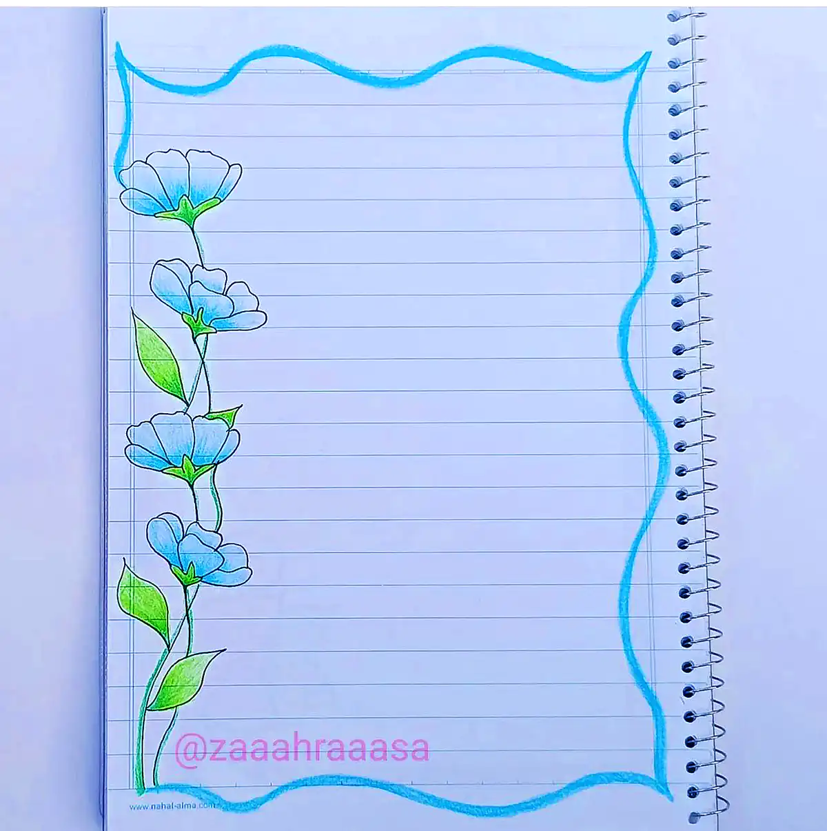 حاشیه ساده دفتر نقاشی (جدیدترین مدل های ترند امسال ۱۴۰۴ - ۲۰۲۵) حاشیه ساده دفتر نقاشی