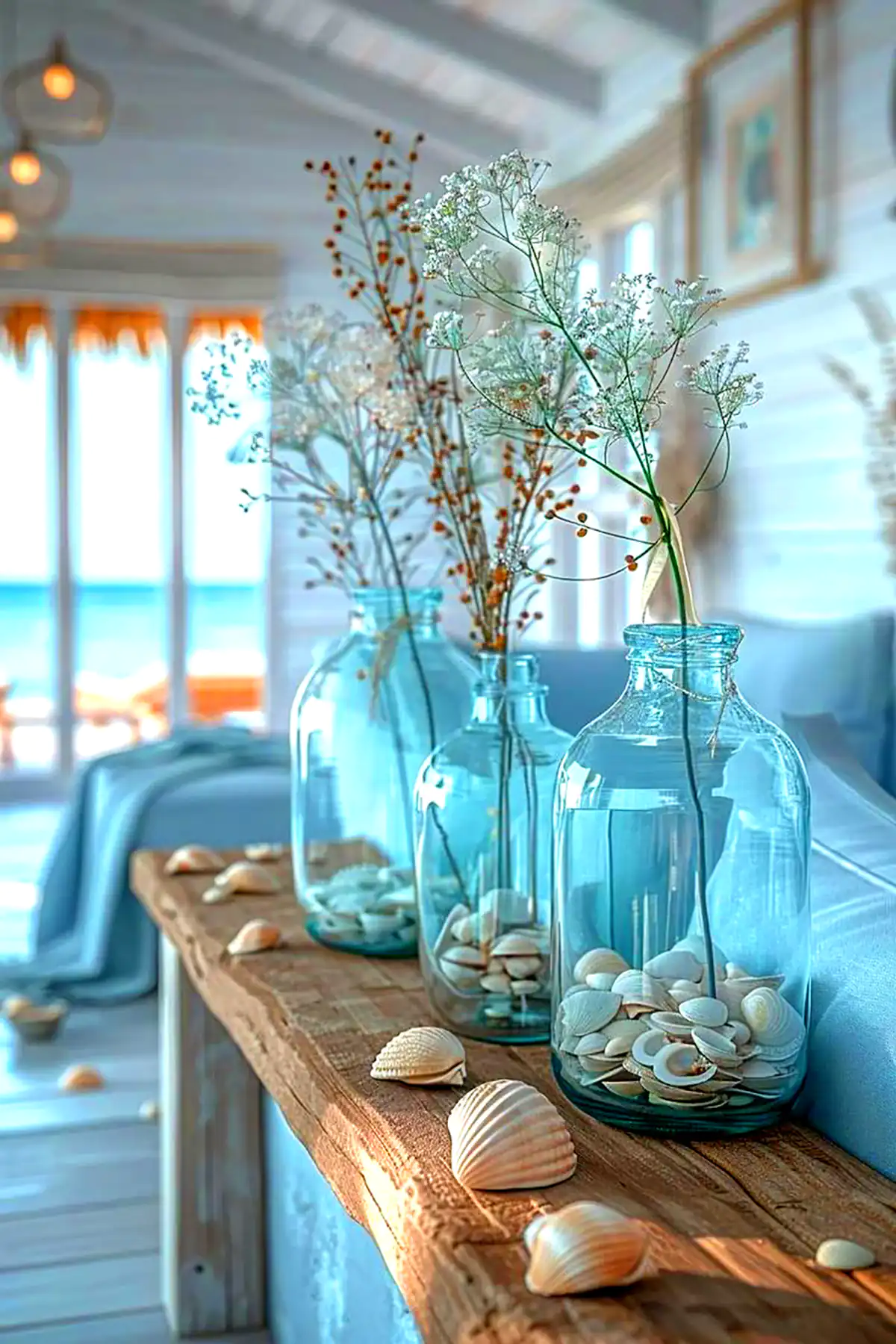 میز کنسول ساحلی شیک 
