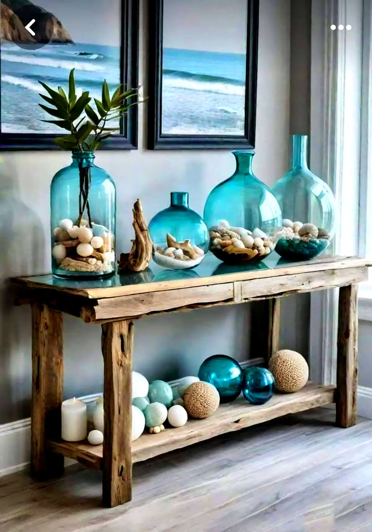 میز کنسول ساحلی شیک 