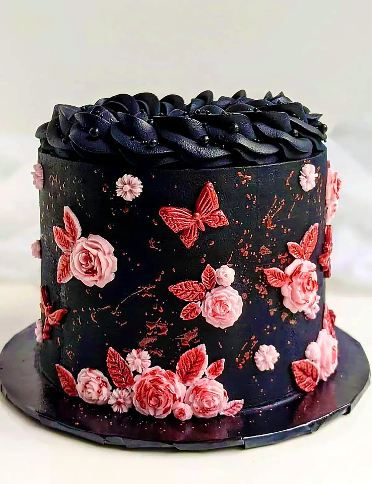 کیک ساده مغزدار مشکی