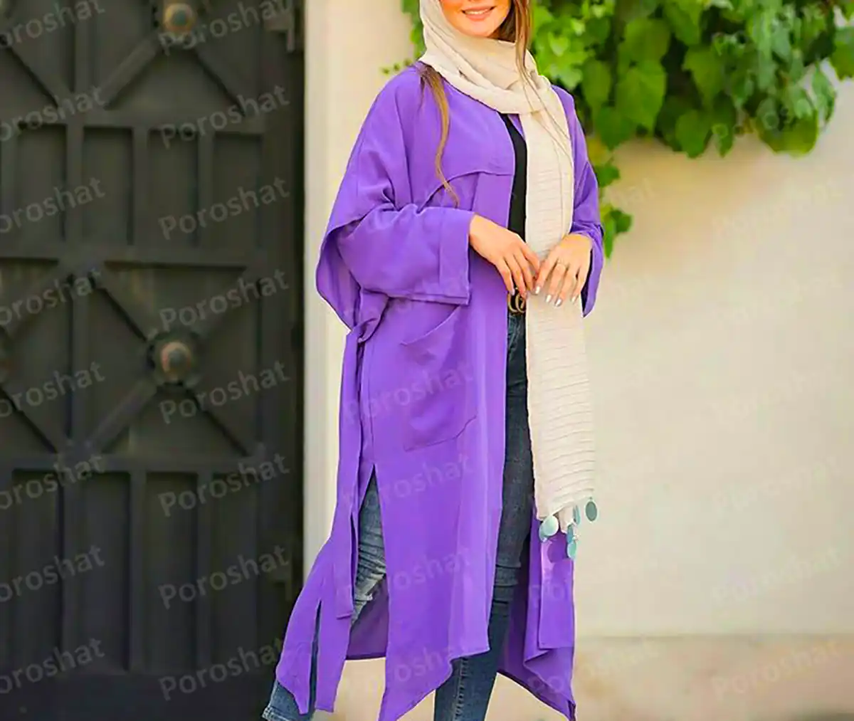 استایل جذاب با مانتو مجلسی