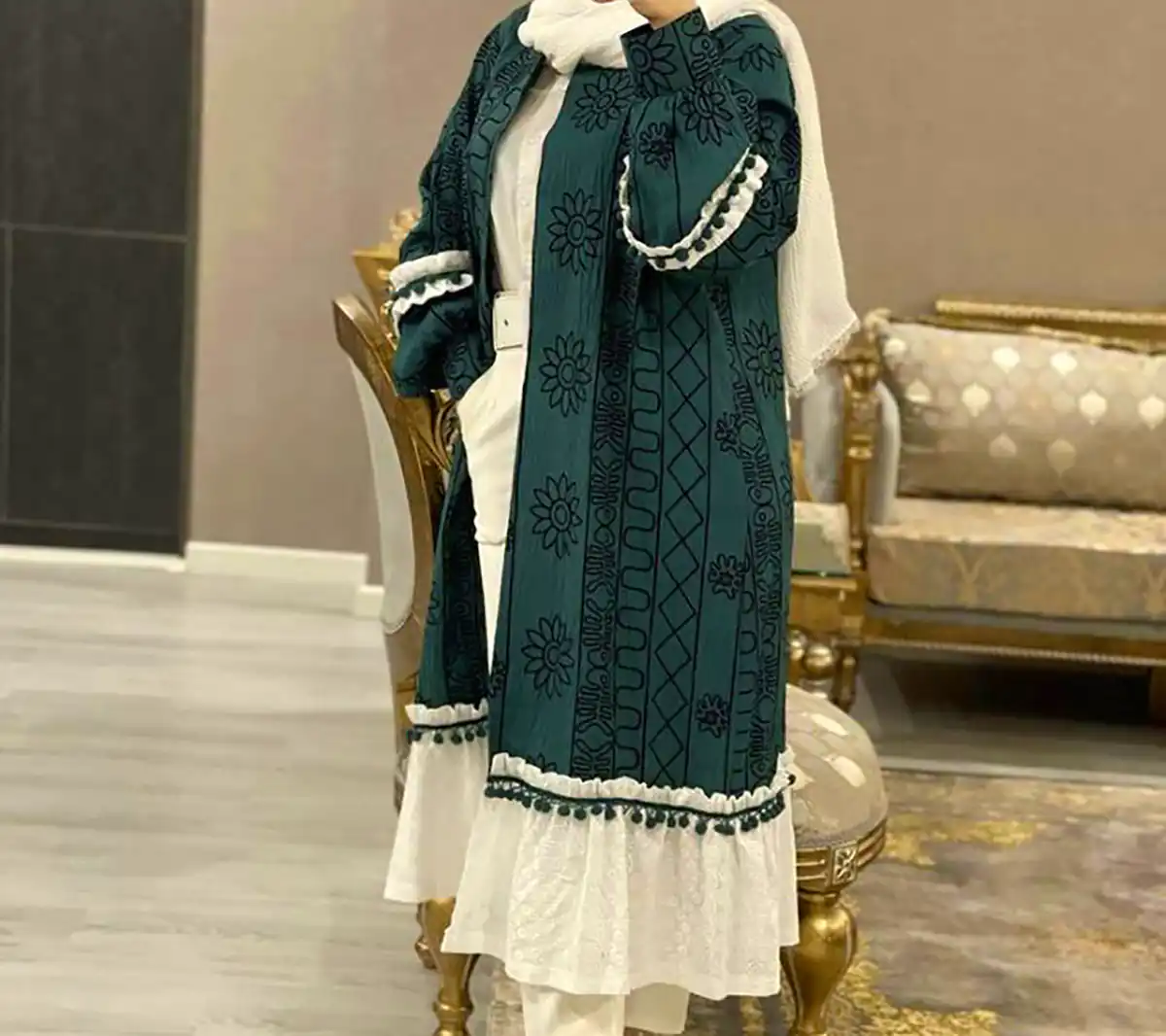 تیپ مجلسی با مانتو حریر