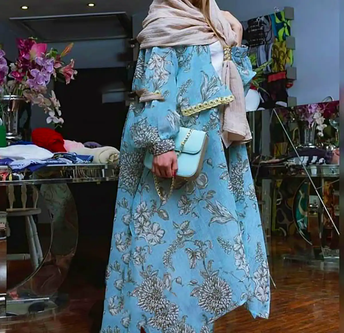 تیپ مجلسی با مانتو حریر