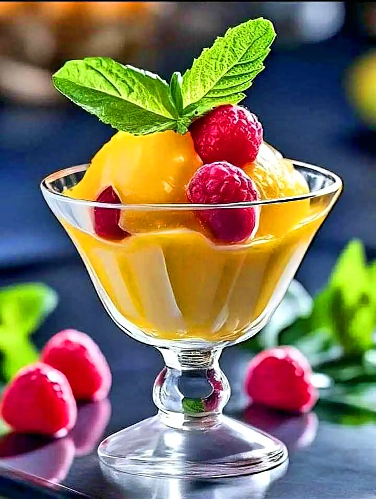 دسر خوشمزه و با رنگ زیبا