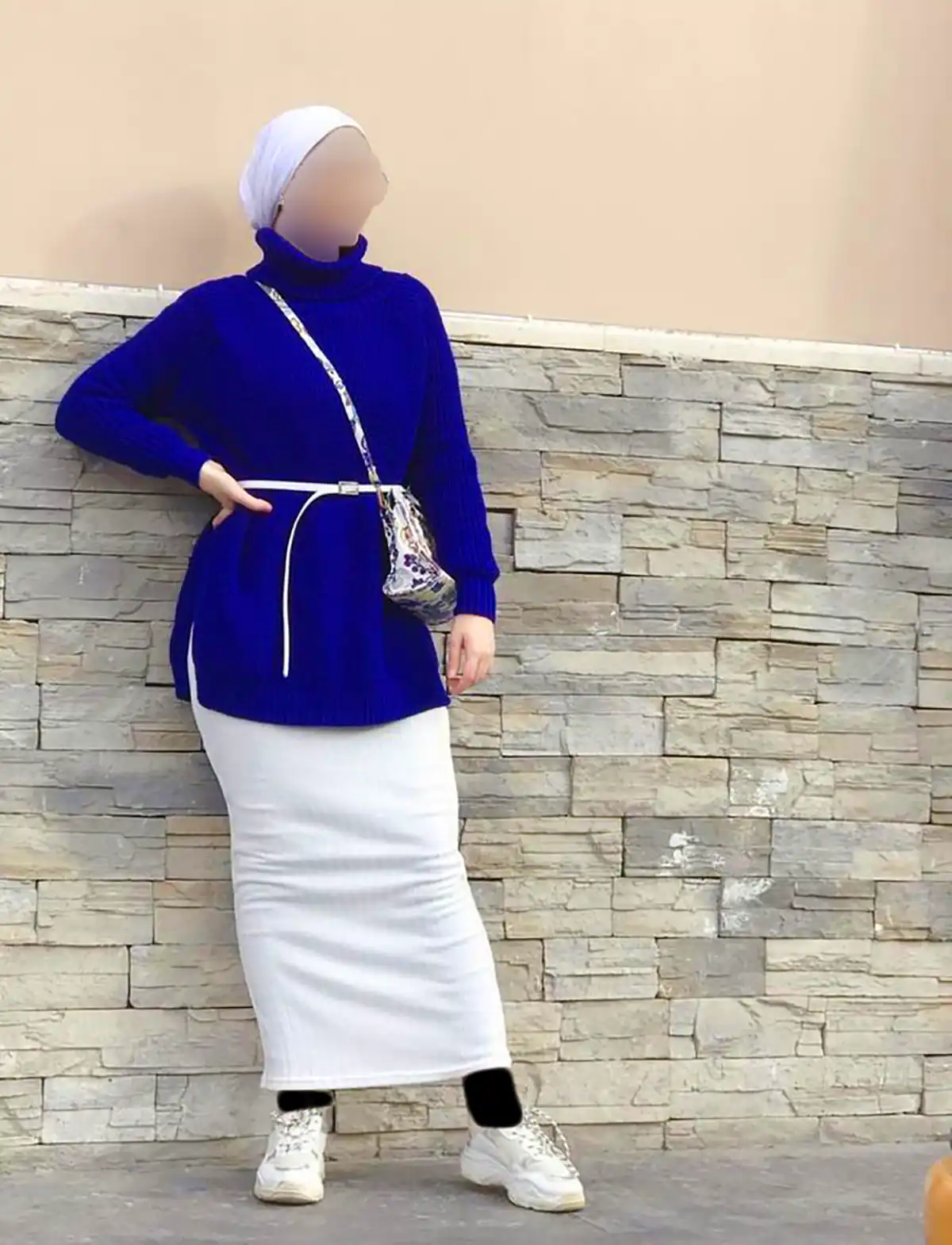 استایل شیک بافت و دامن زنانه