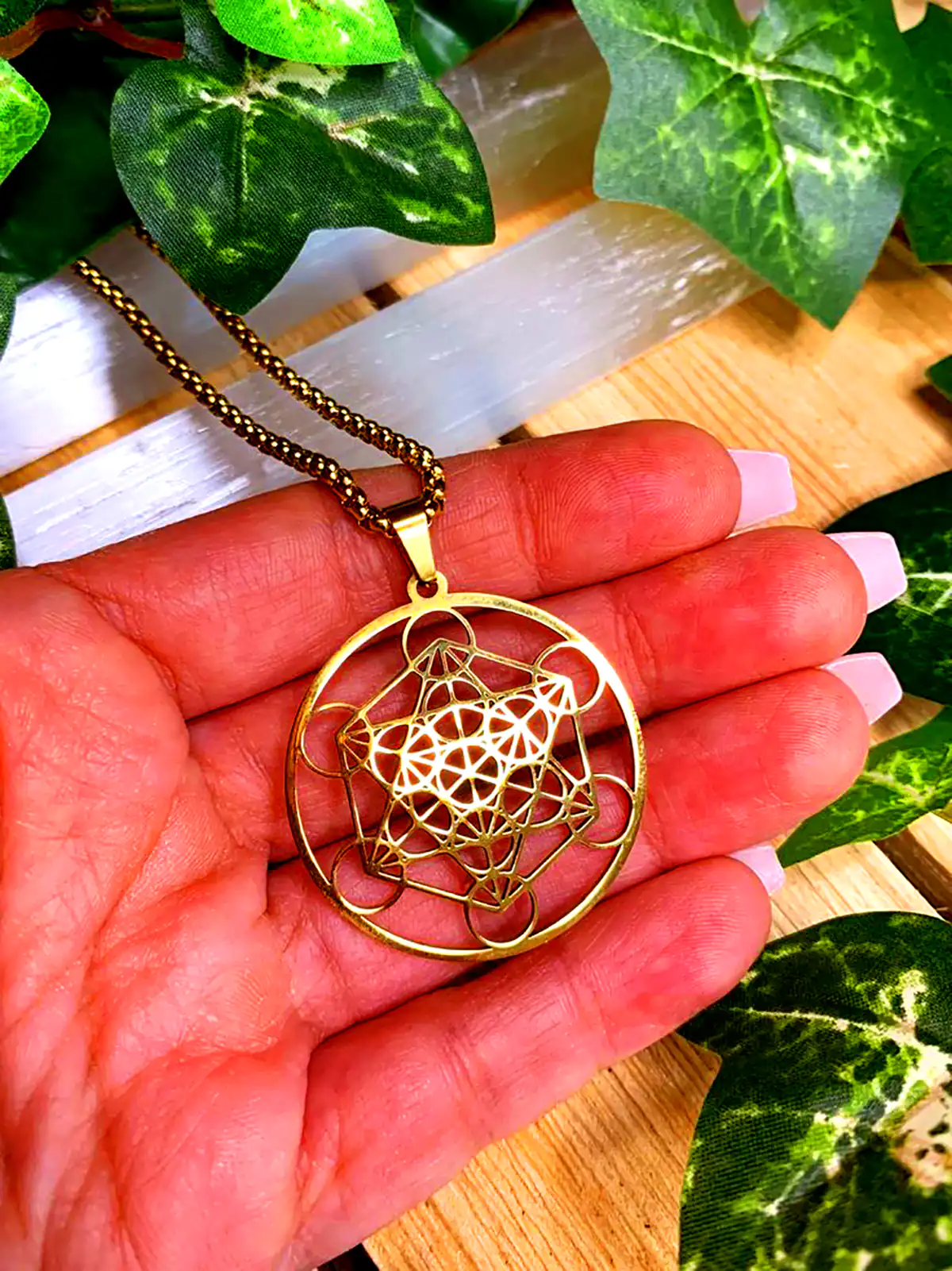 تو گردنی آویز هندسی