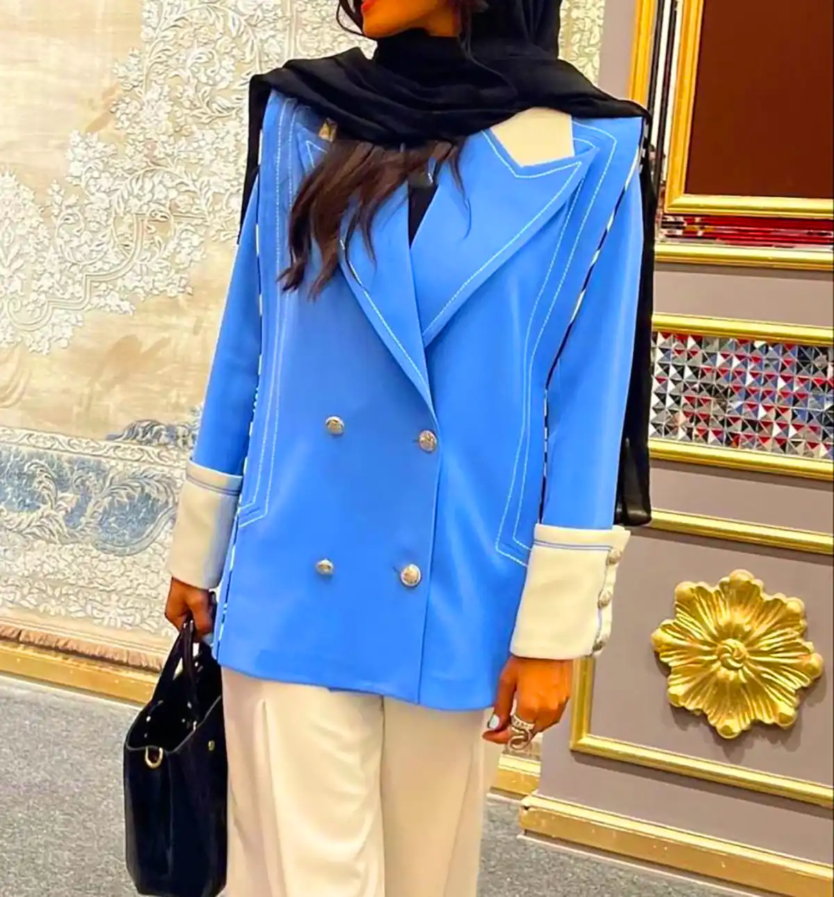 مدل مانتو کتی آبی روشن