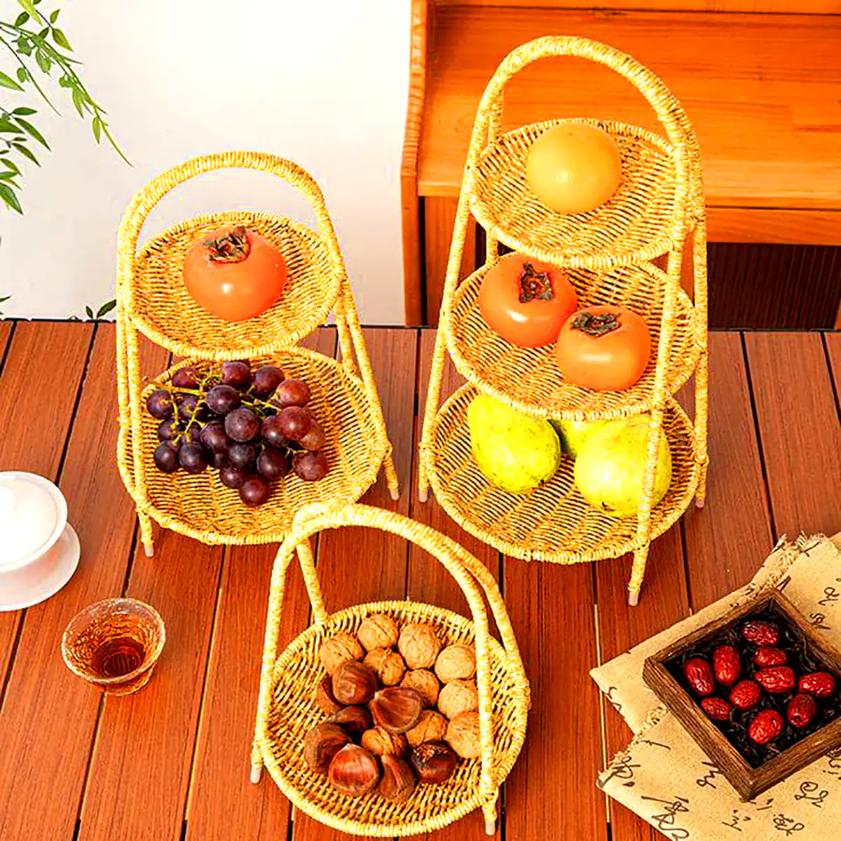 میوه خوری شیک حصیری
