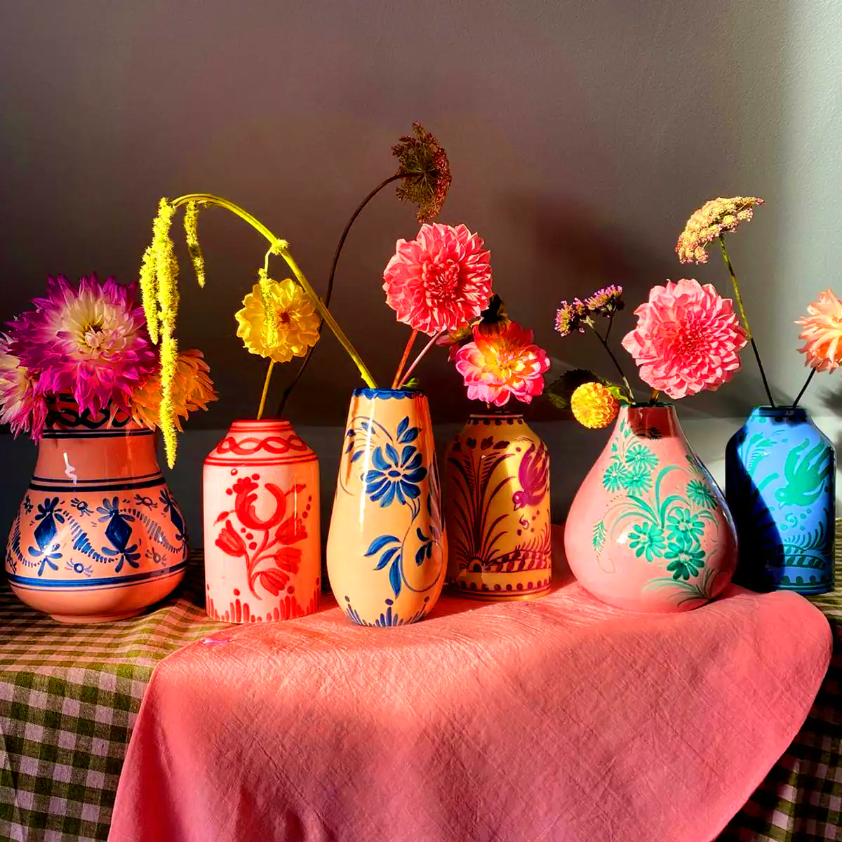 گلدون رنگی دکوری