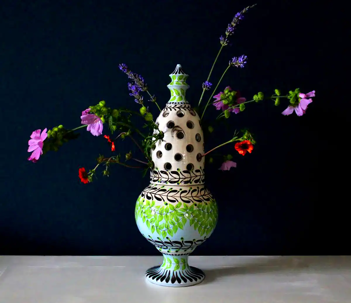 گلدون رنگی دکوری