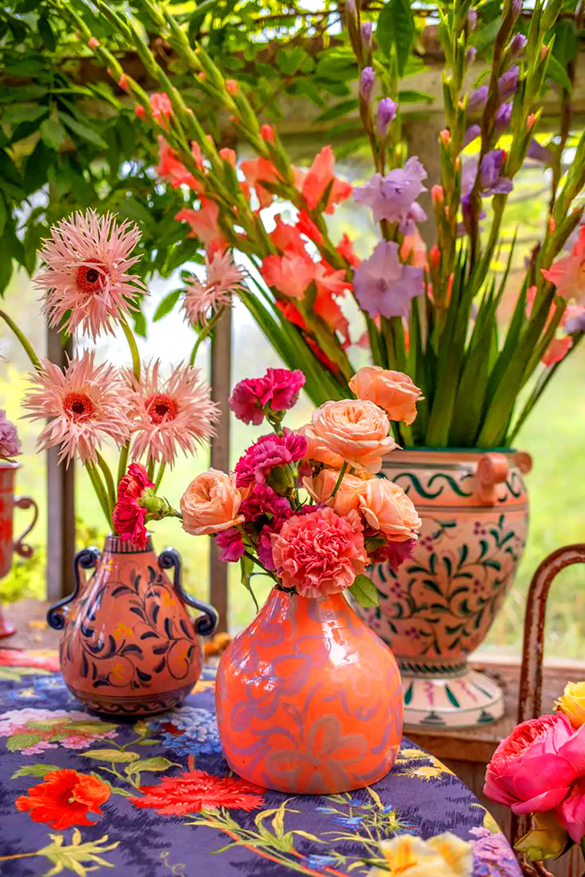 گلدون رنگی دکوری