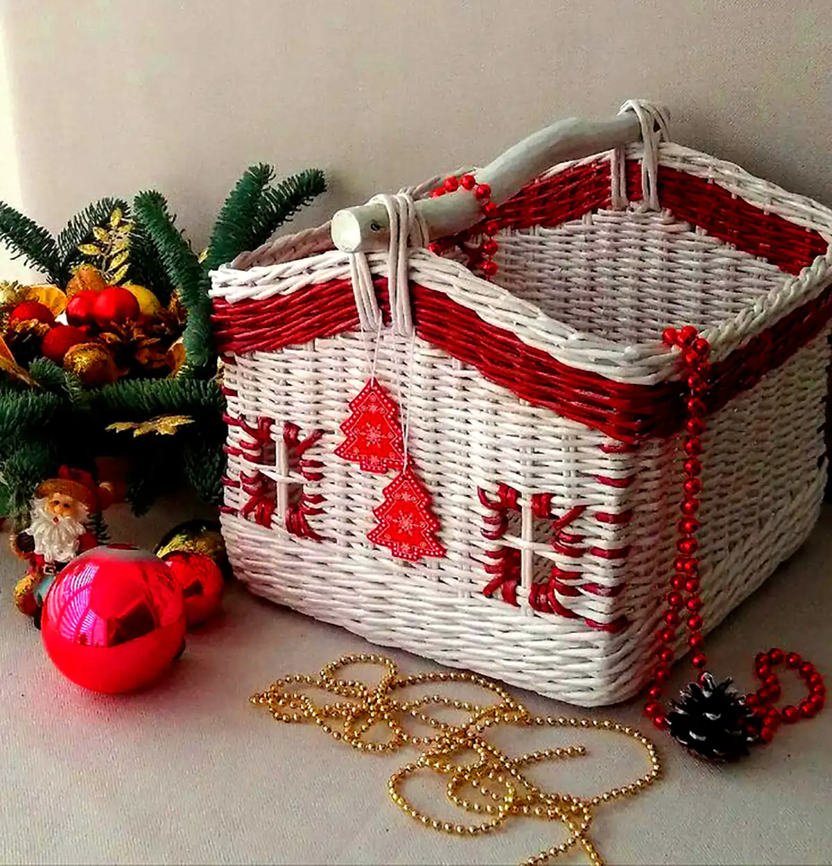 باکس کریسمسی حصیری