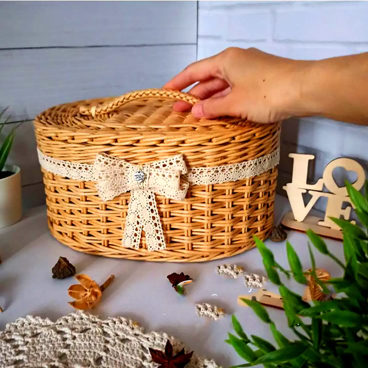 باکس کریسمسی حصیری