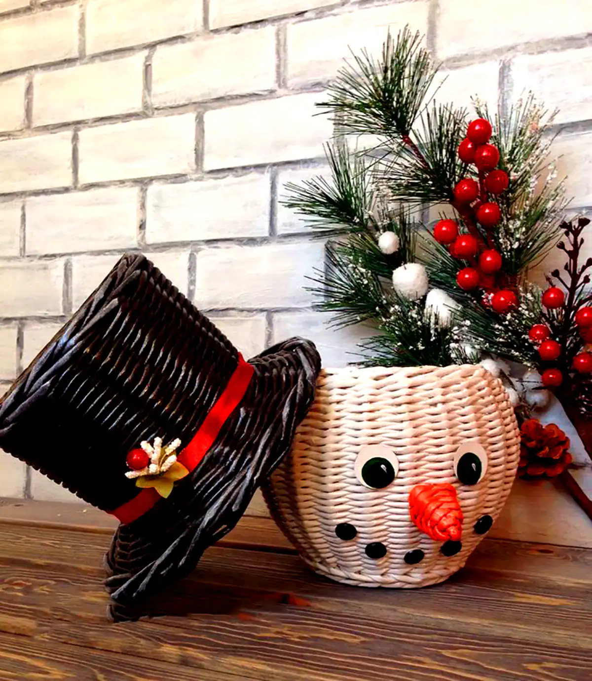 باکس کریسمسی حصیری