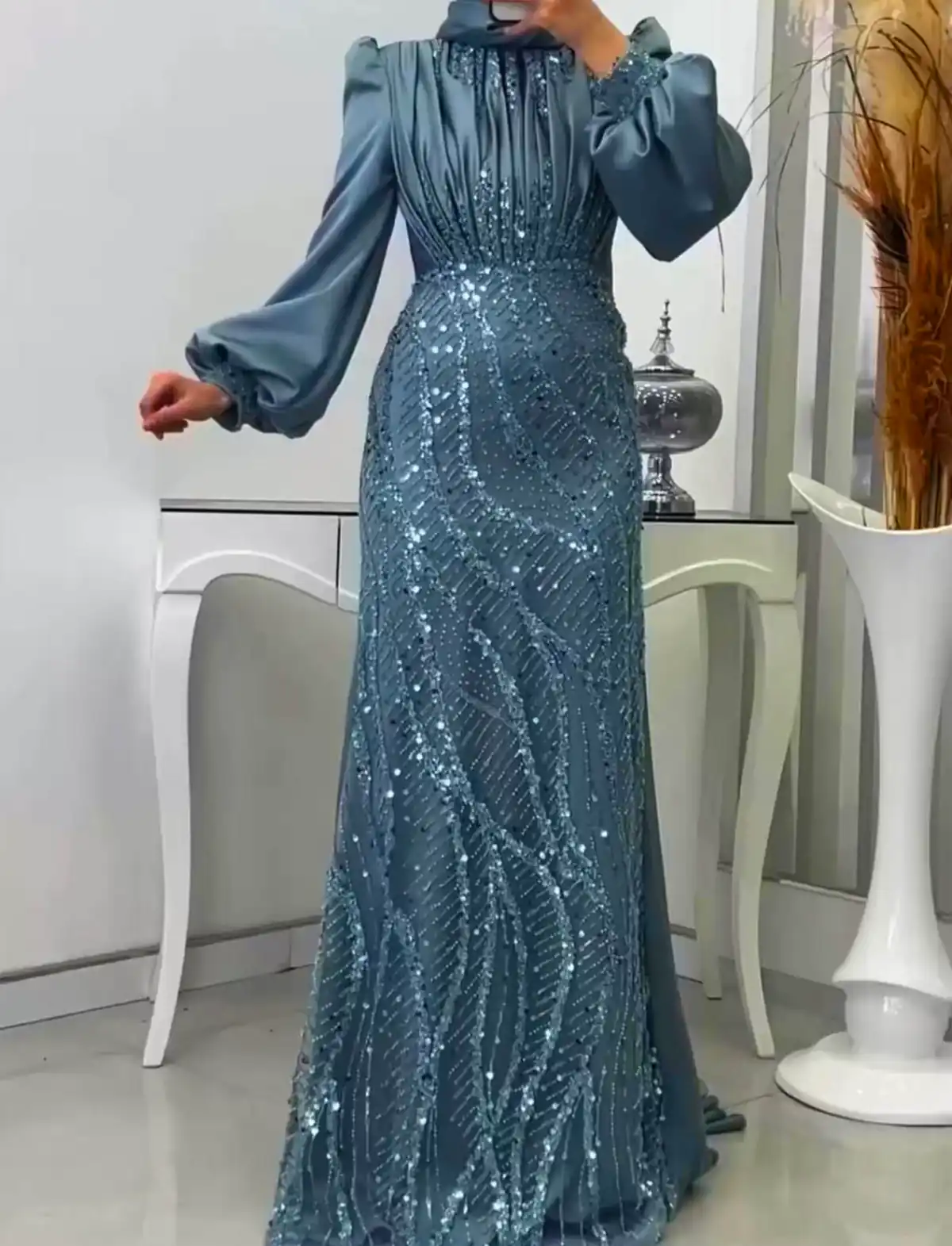 پیراهن مجلسی لمه ساده
