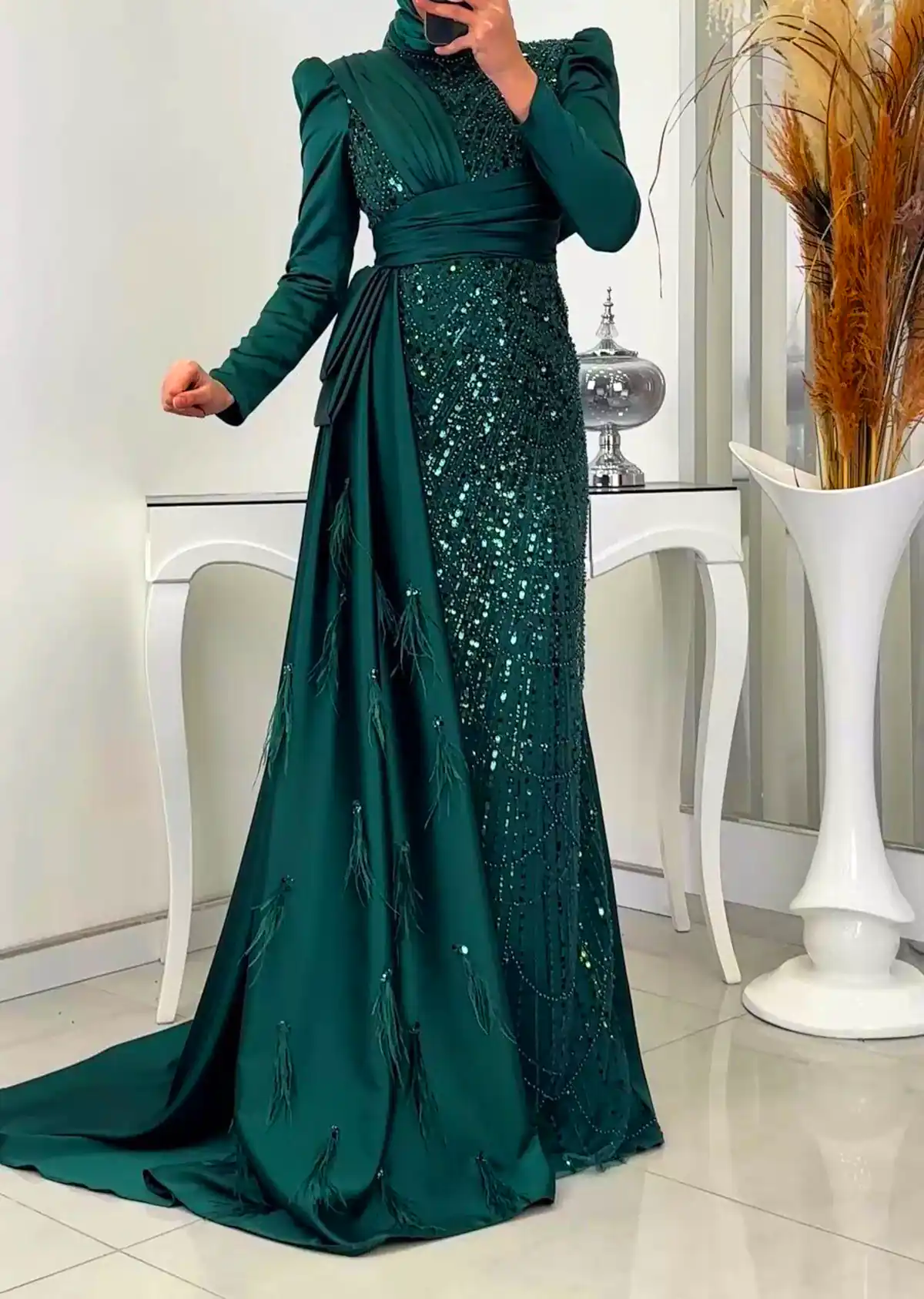 پیراهن مجلسی لمه ساده