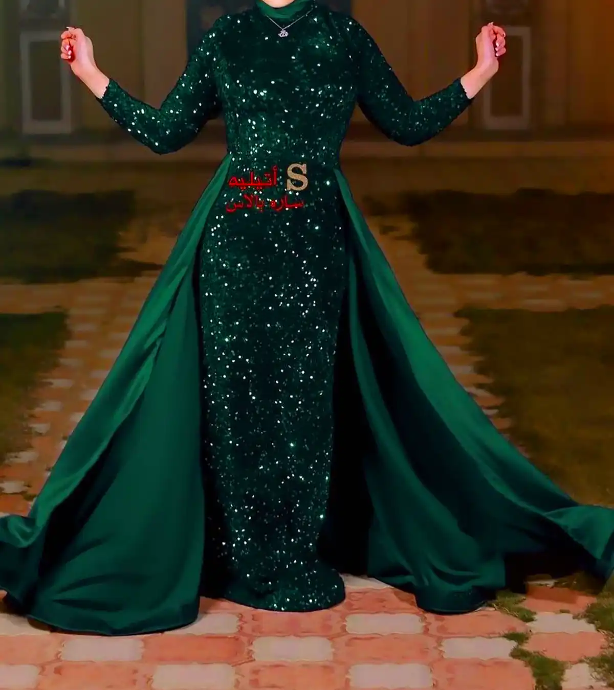 پیراهن مجلسی لمه ساده