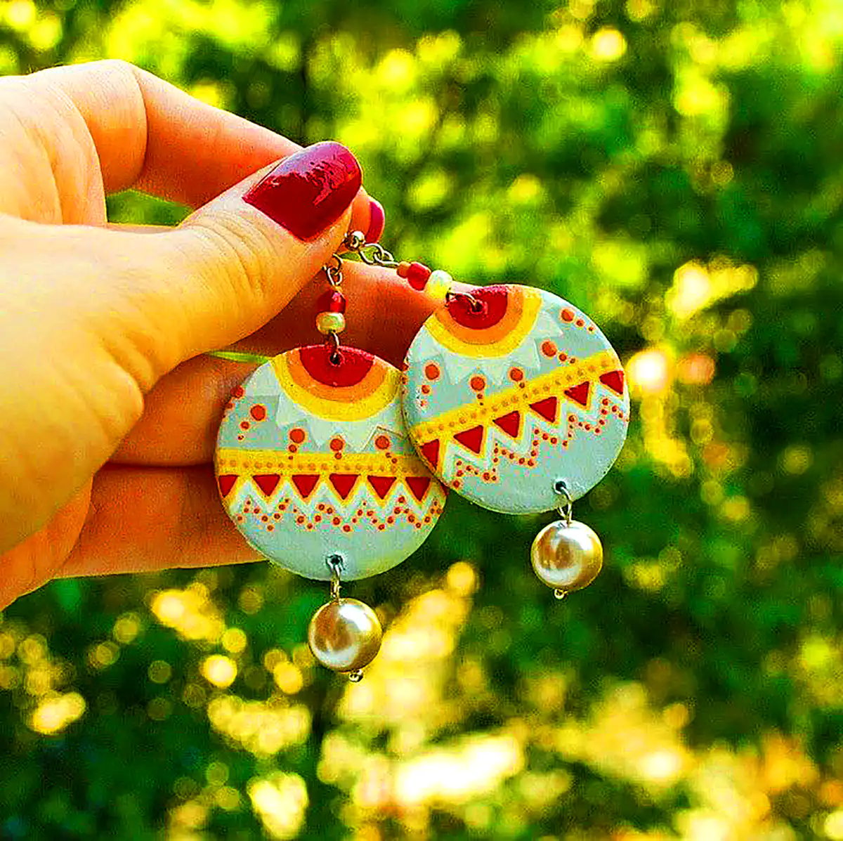 گوشواره فانتزی دست ساز