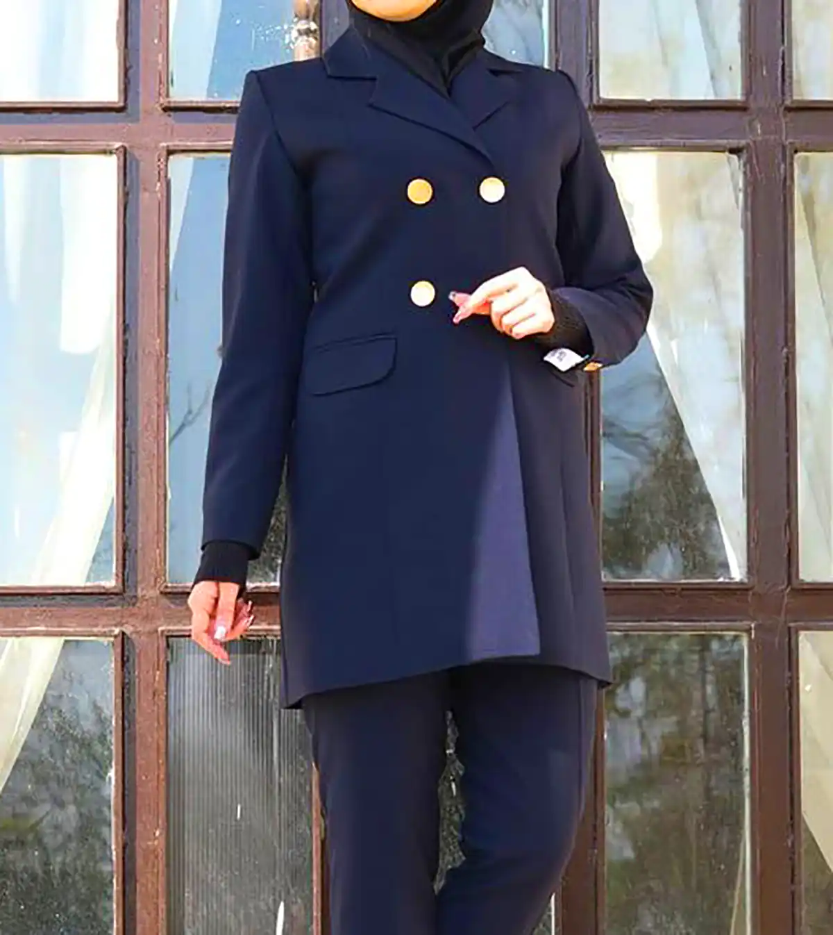 مانتو رسمی و جذاب مشکی