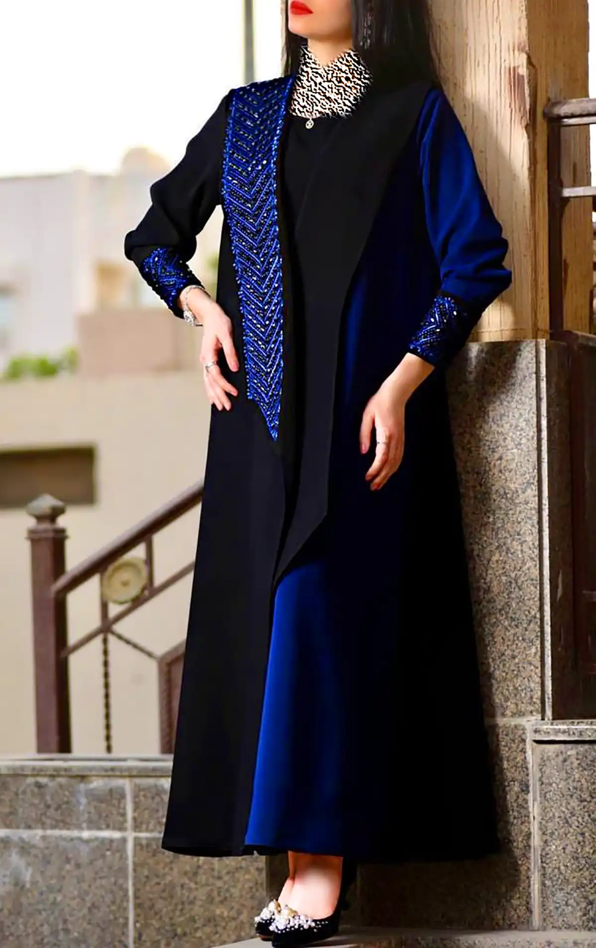 تیپ مجلسی خاص با مانتو عبایی