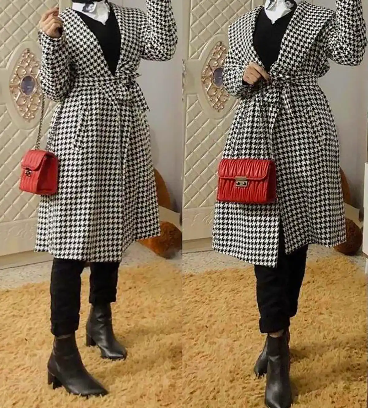 استایل شیک و زمستونی با پالتو