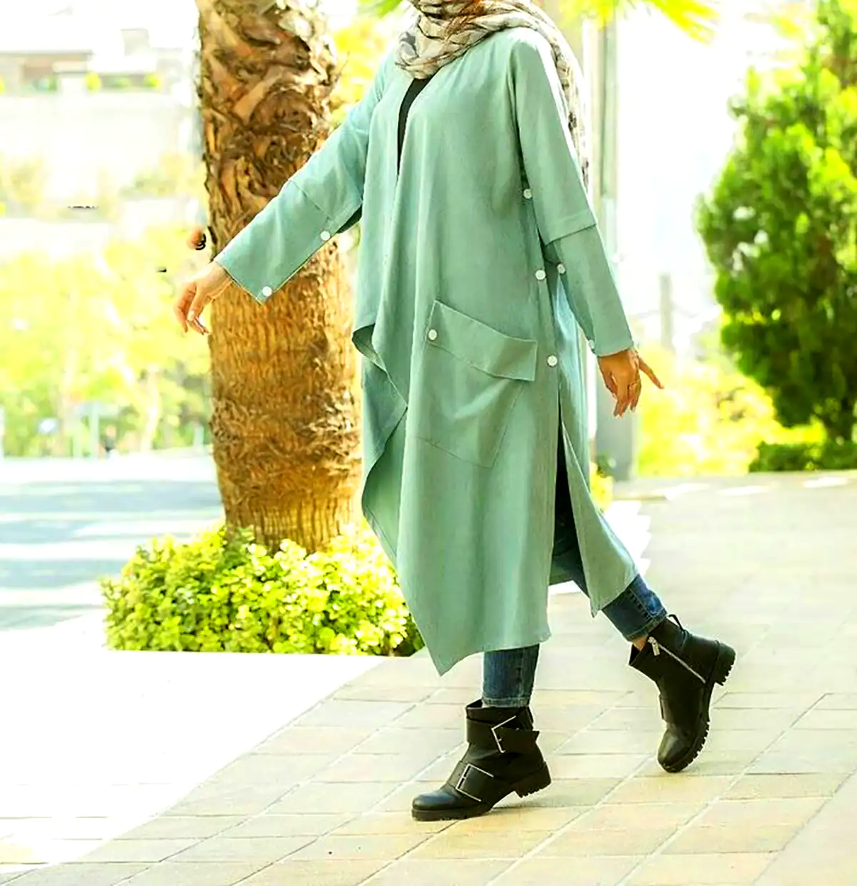 مانتو رنگی مد روز
