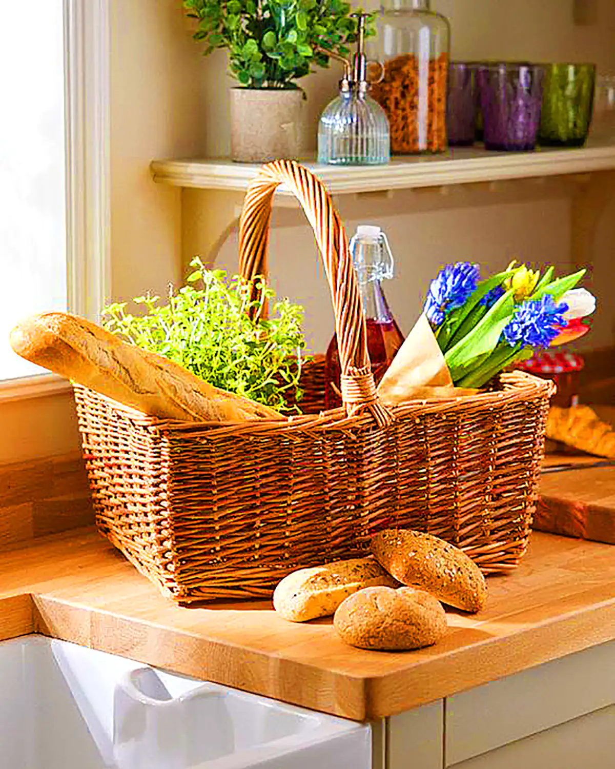 سبد پیک نیک حصیری