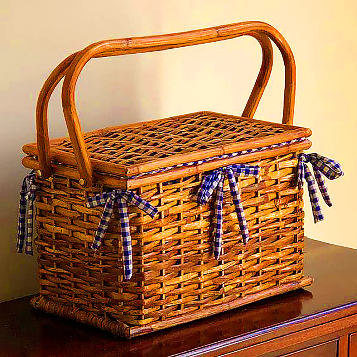 سبد پیک نیک حصیری