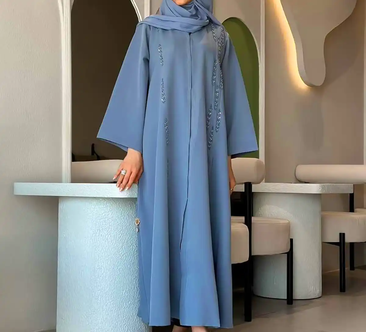 عبا جلو بسته رنگی